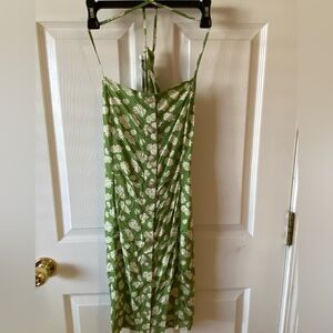 Green Floral Women's Dress